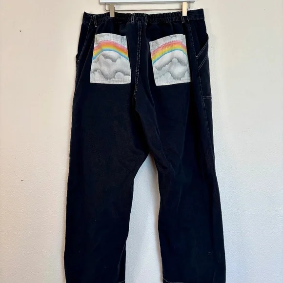 Big Bud Press Airbrush Rainbow Work Pants - Picture 1 of 5